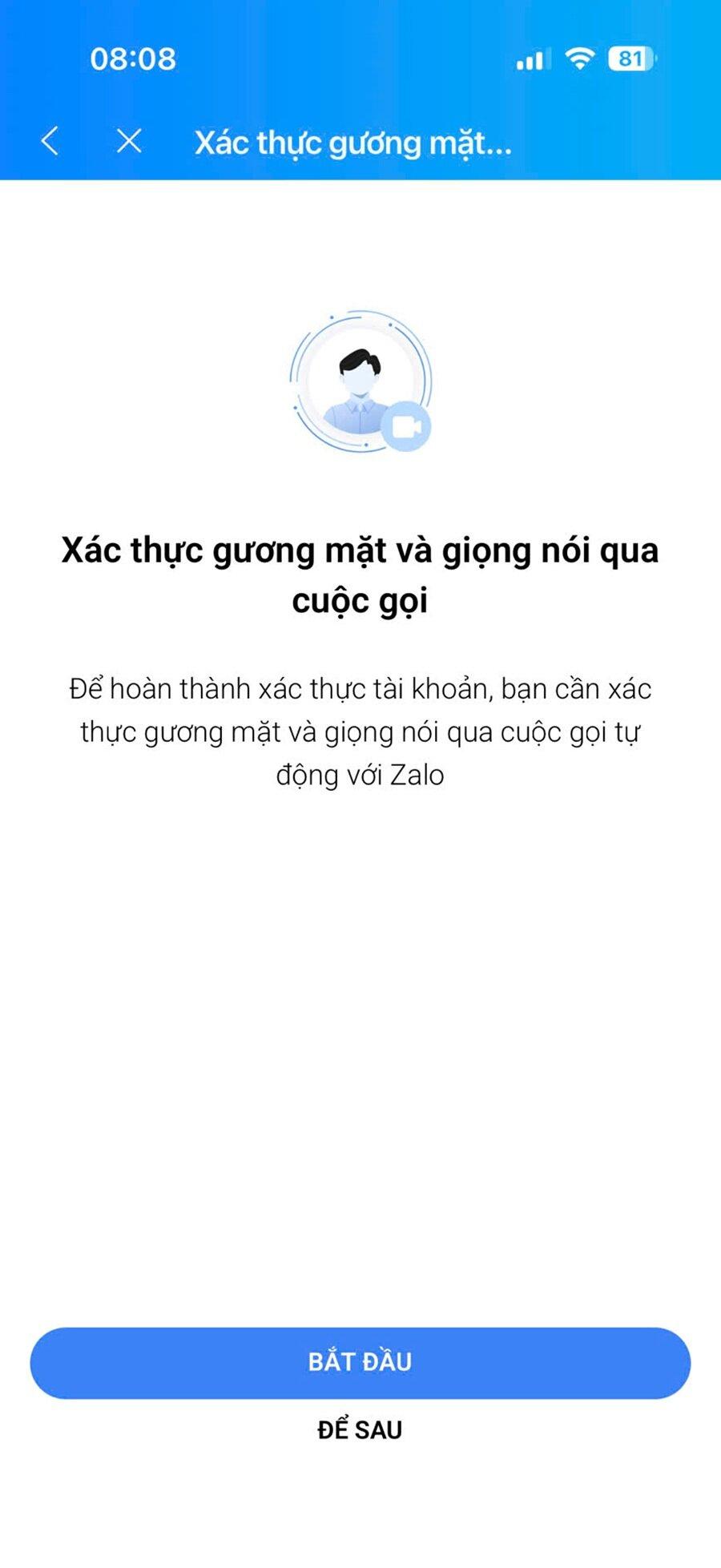 Zalo chuyển đổi định danh người dùng qua dữ liệu gương mặt, giọng nói插图